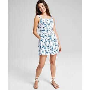 AND NOW THIS Women's Corset Mini Dress Size S In Blue Floral